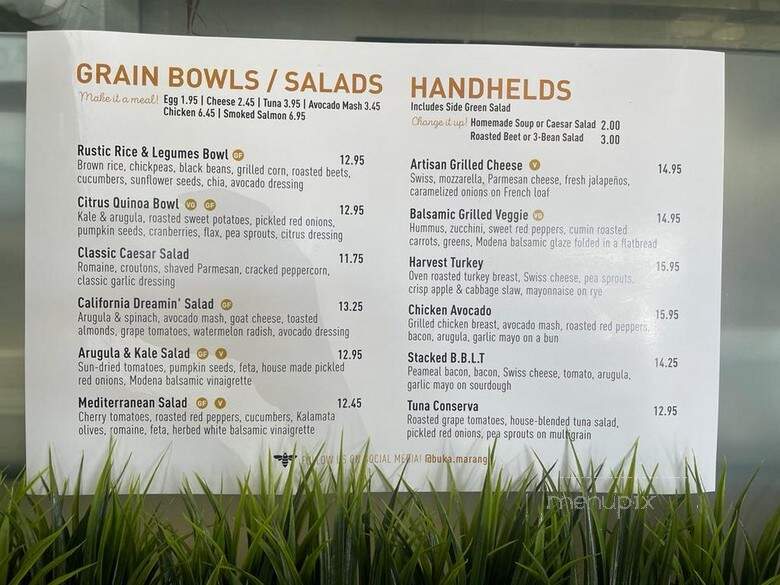 Bukamaranga Bean & Bagel Co - Mississauga, ON menu_pic