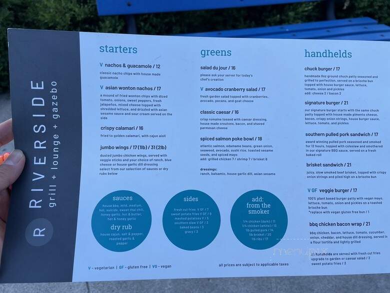 Riverside Grill & Gazebo - Peterborough, ON menu_pic