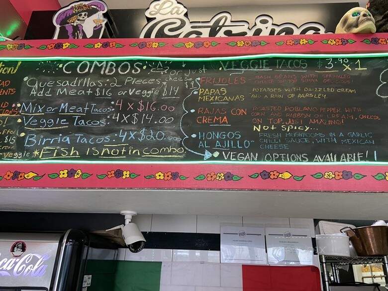 La Catrina Tacos - Vancouver, BC menu_pic