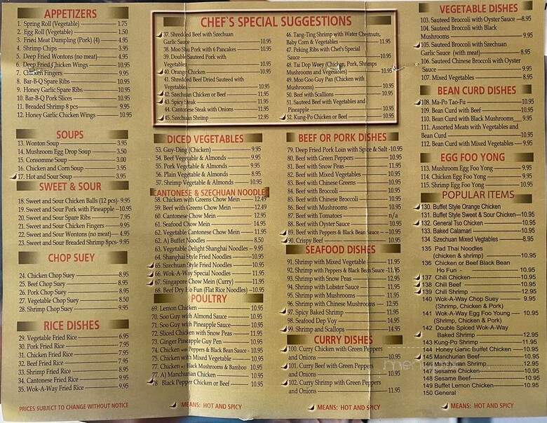 Wok-A-Way Chinese Food & Wings - Mississauga, ON menu_pic