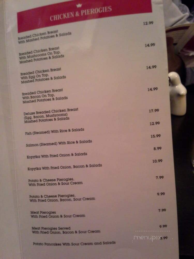 Kovalsky Restaurant - Toronto, ON menu_pic
