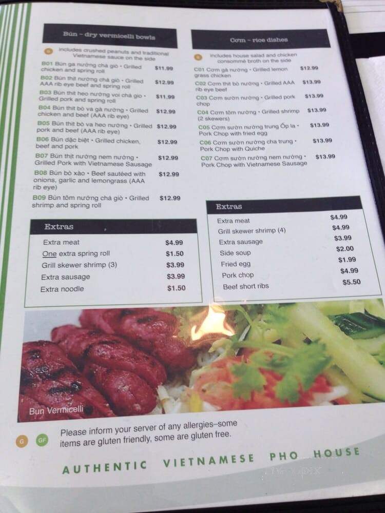 Authentic Vietnamese Pho House - Ottawa, ON menu_pic