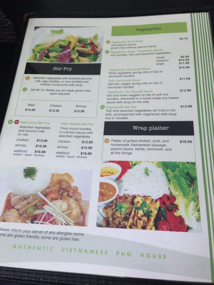 Authentic Vietnamese Pho House - Ottawa, ON menu_pic