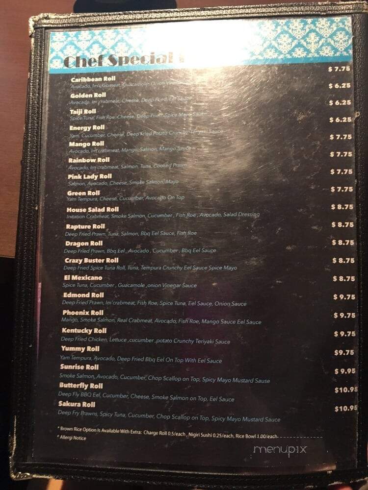 Y Sushi - Burnaby, BC menu_pic