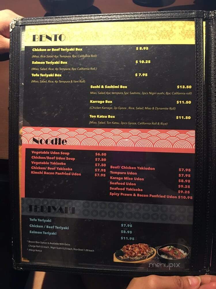 Y Sushi - Burnaby, BC menu_pic
