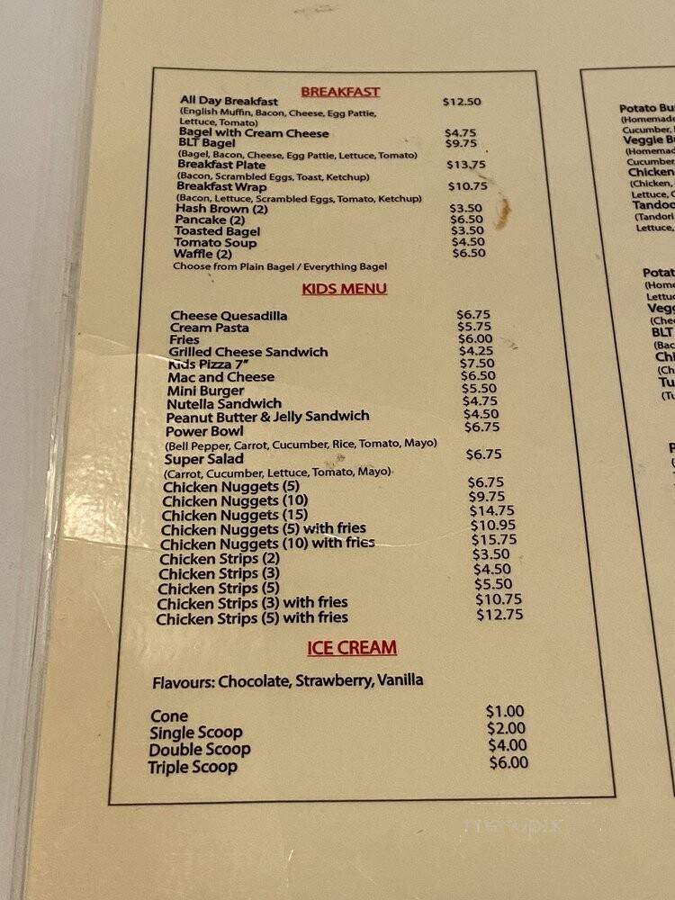 Kids Play Cafe - Surrey, BC menu_pic