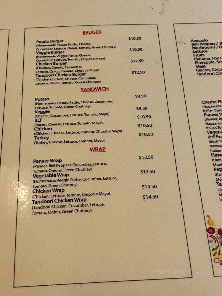 Kids Play Cafe - Surrey, BC menu_pic