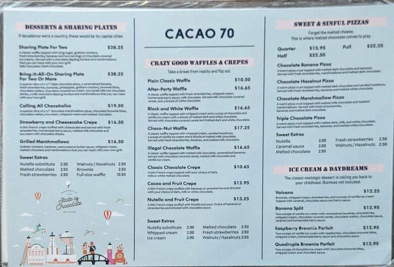 Cacao 70 - Ottawa, ON menu_pic