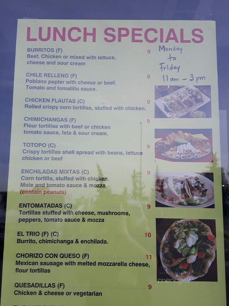 Tacos Mexico - Calgary, AB menu_pic