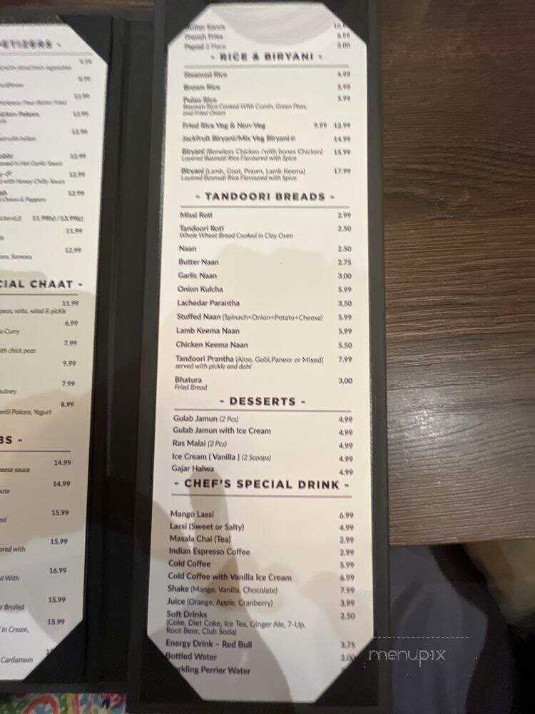 Chefs Kebab - Surrey, BC menu_pic