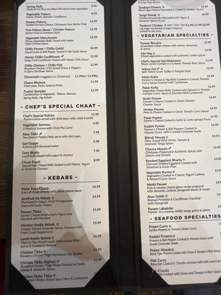 Chefs Kebab - Surrey, BC menu_pic