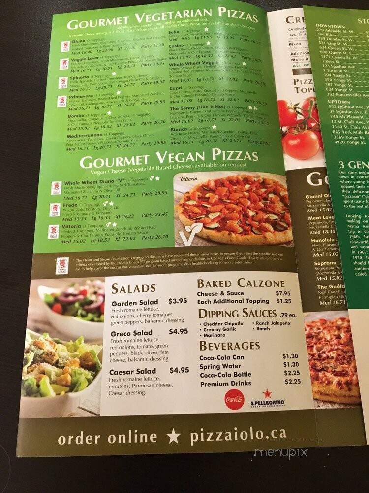 Pizzaiolo Gourmet Pizza - Richmond Hill, ON menu_pic