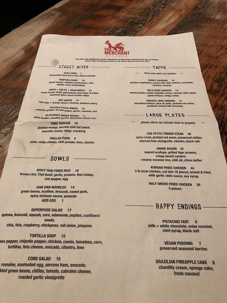 The Merchant Kitchen - Winnipeg, MB menu_pic