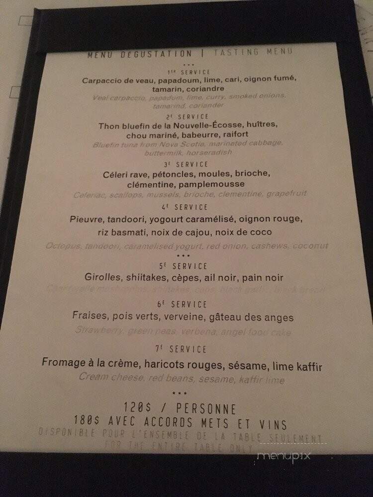 Le H4C - Montreal, QC menu_pic