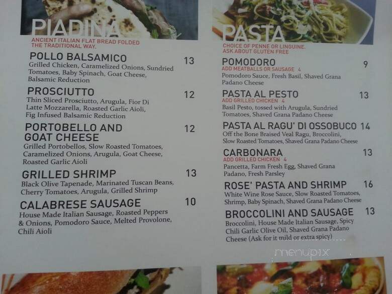 Via Cibo - Calgary, AB menu_pic