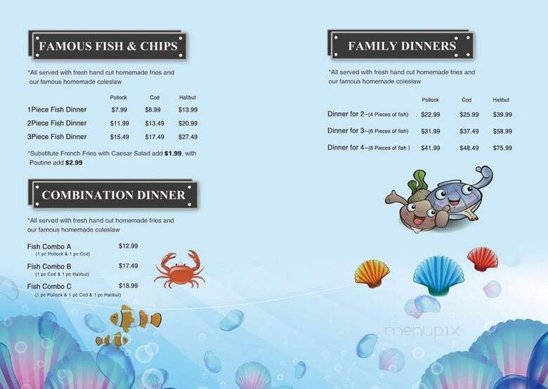 Austin Fish & Chips - Chilliwack, BC menu_pic