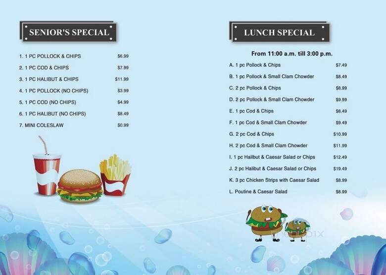 Austin Fish & Chips - Chilliwack, BC menu_pic