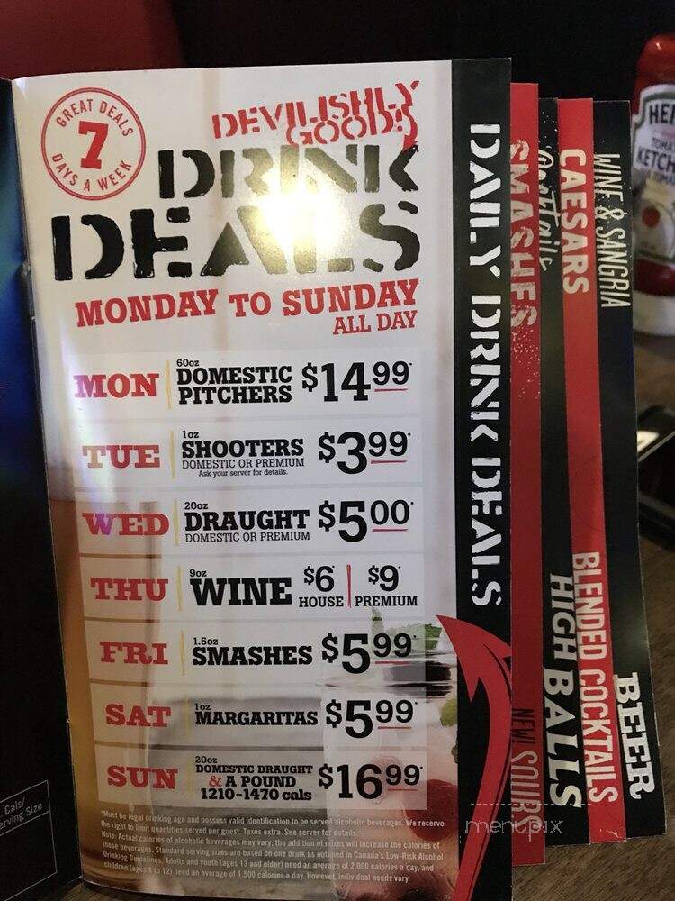 St. Louis Bar & Grill - Mississauga, ON menu_pic