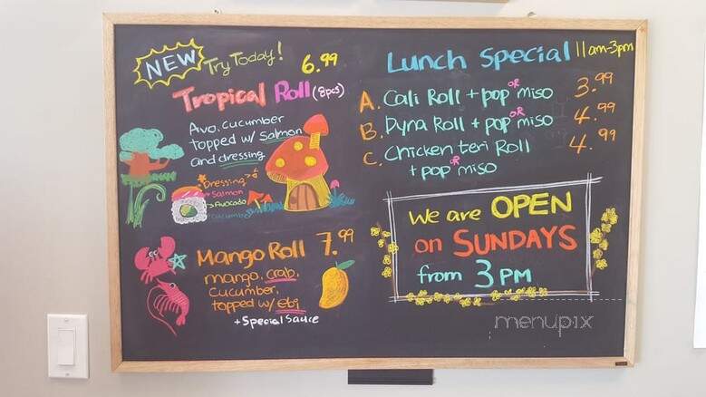 Togo Plus Sushi - Langley, BC menu_pic