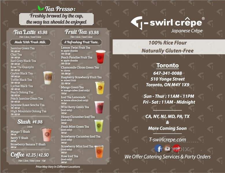 T-swirl Crepe - Toronto, ON