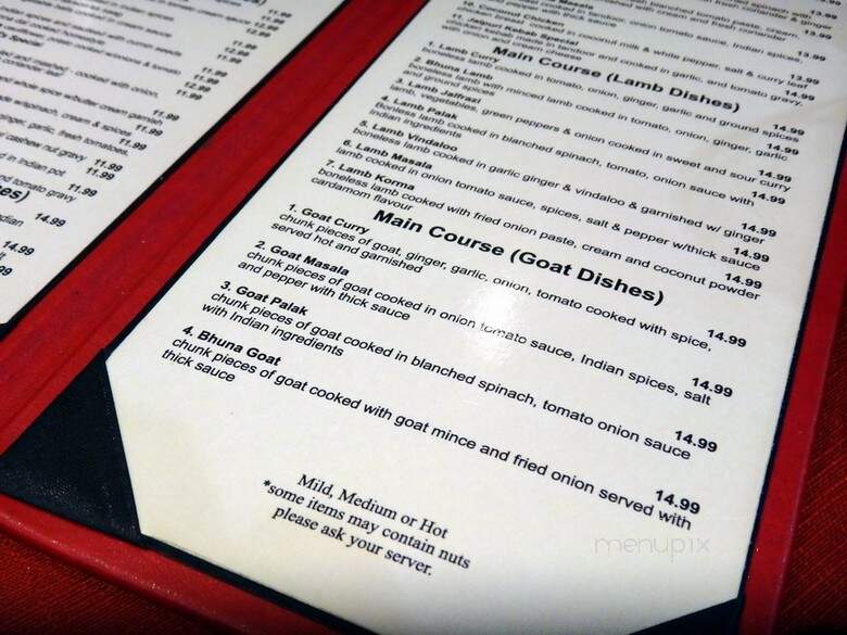 Jaipur Indian Cuisine - Surrey, BC menu_pic
