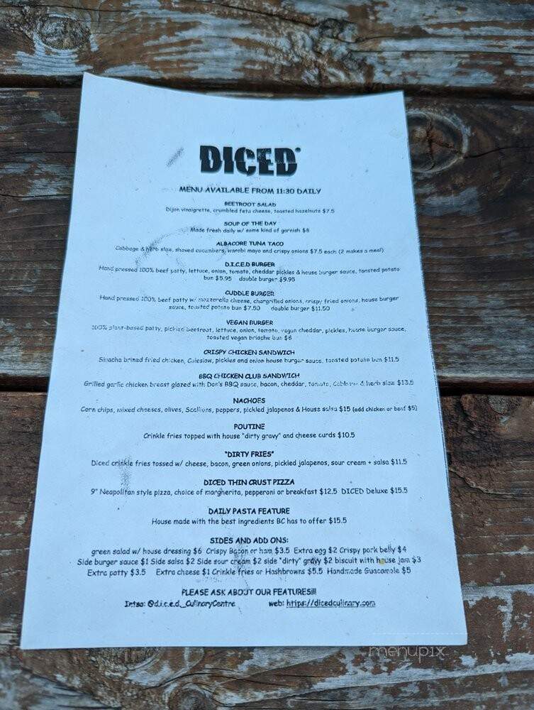 NSCS Discovery Cafe - Vancouver, BC menu_pic
