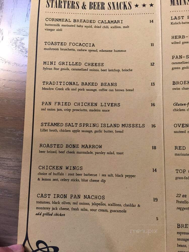 Last Best Brewing & Distilling - Calgary, AB menu_pic