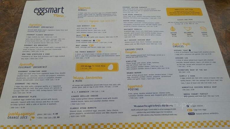 Eggsmart - Paris, ON menu_pic
