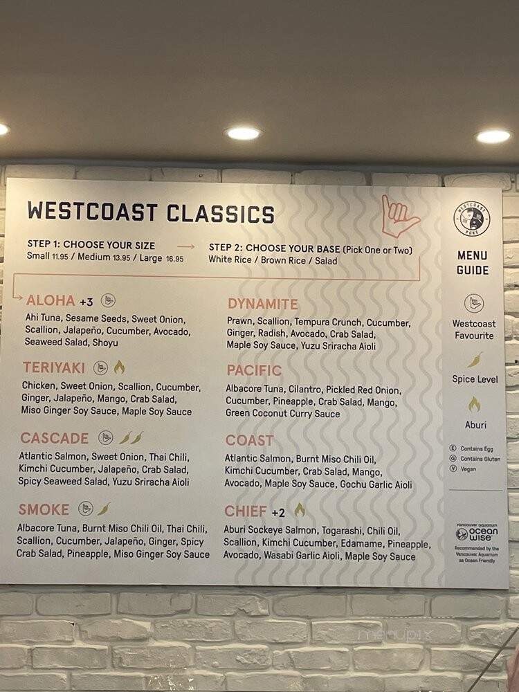 Westcoast Poke - Vancouver, BC menu_pic