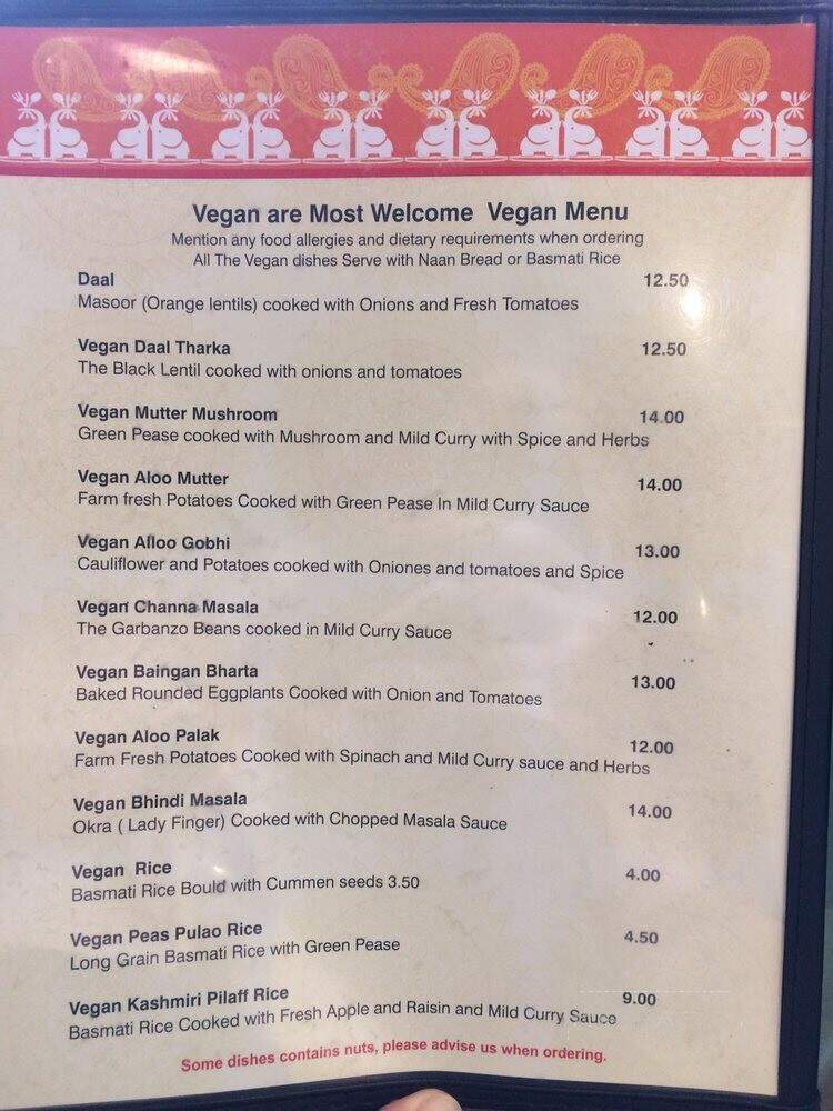 Pawan's Indian Kitchen - North Vancouver, BC menu_pic