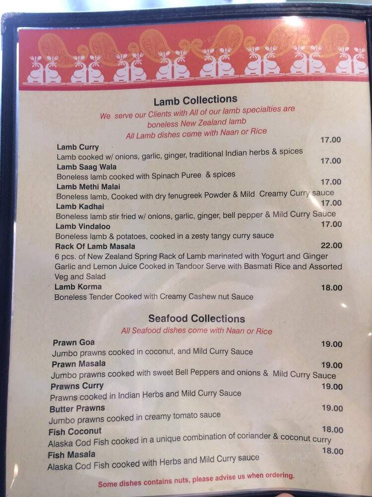 Pawan's Indian Kitchen - North Vancouver, BC menu_pic