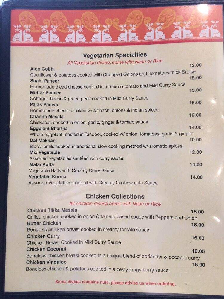 Pawan's Indian Kitchen - North Vancouver, BC menu_pic
