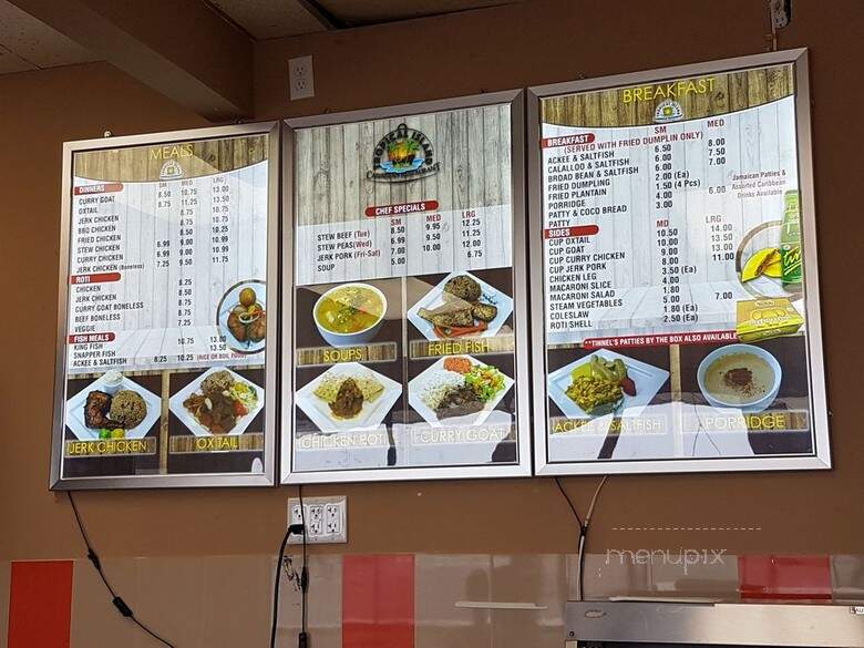 Tropical Island Caribean Restaurant - Vaughan, ON menu_pic