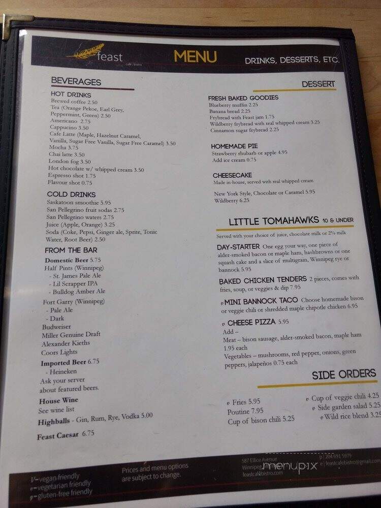 Feast Cafe Bistro - Winnipeg, MB