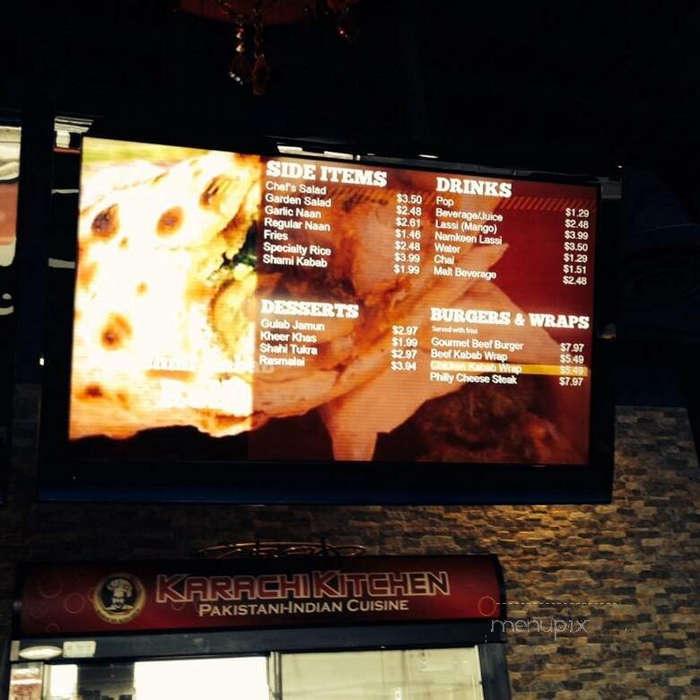 Karachi Kitchen - Mississauga, ON menu_pic