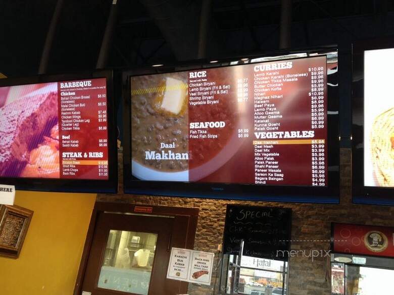 Karachi Kitchen - Mississauga, ON menu_pic
