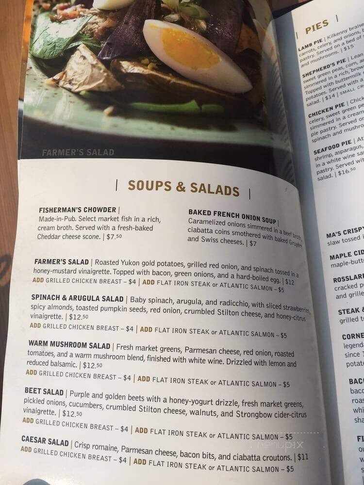 Fionn MacCool's Irish Pub - Winnipeg, MB menu_pic