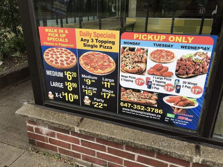 Famous Pizza Town - Toronto, ON menu_pic