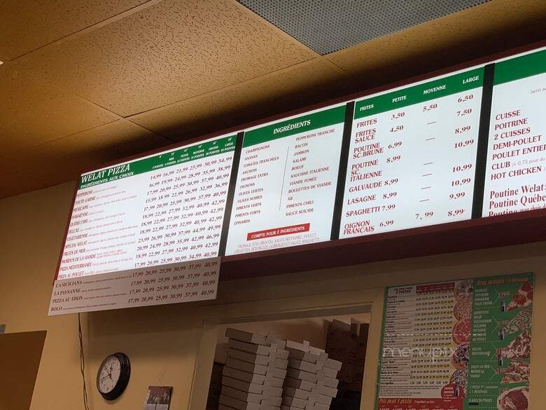 Pizza Welat - Quebec City, QC menu_pic
