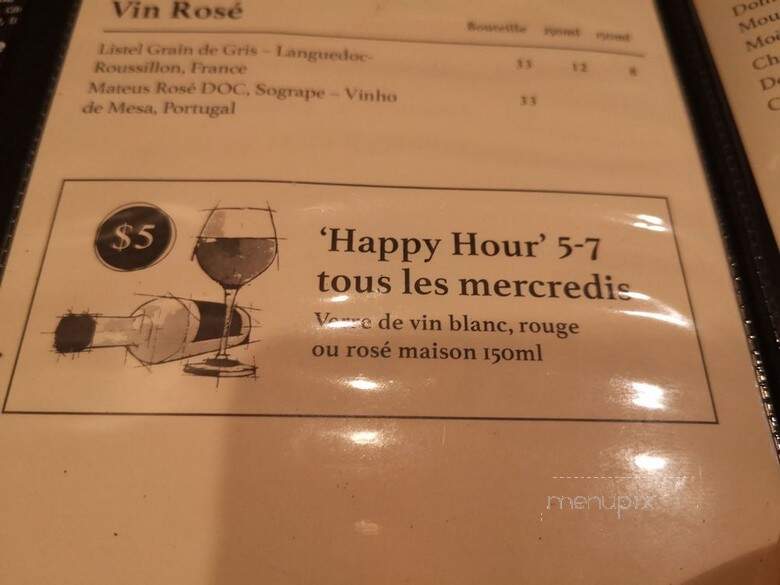 Peroni Resto Bar - Montreal, QC menu_pic