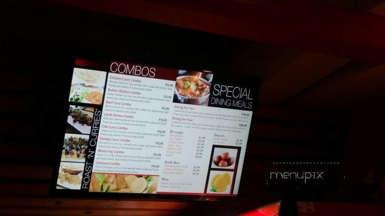 Roast ?n' Curries - Ottawa, ON menu_pic