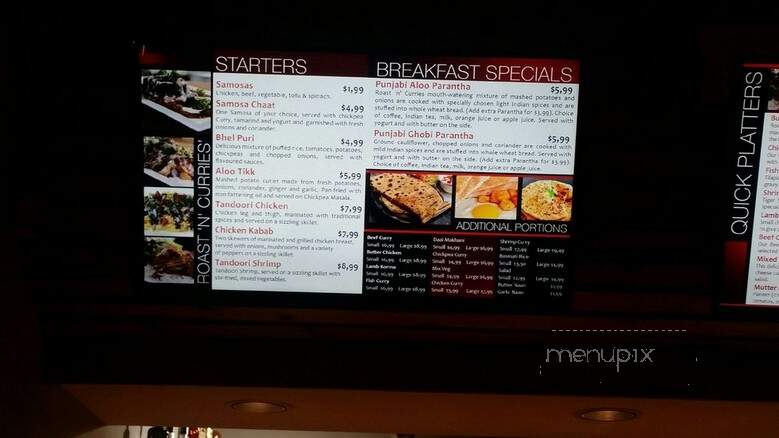 Roast ?n' Curries - Ottawa, ON menu_pic