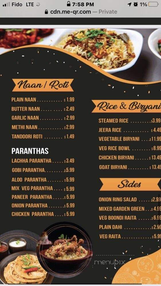 Punjabi Tadka - Brampton, ON menu_pic