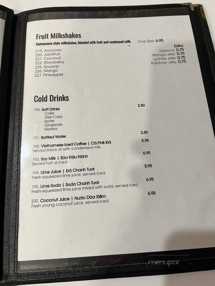 Pho Ha Noi 54 - Mississauga, ON menu_pic
