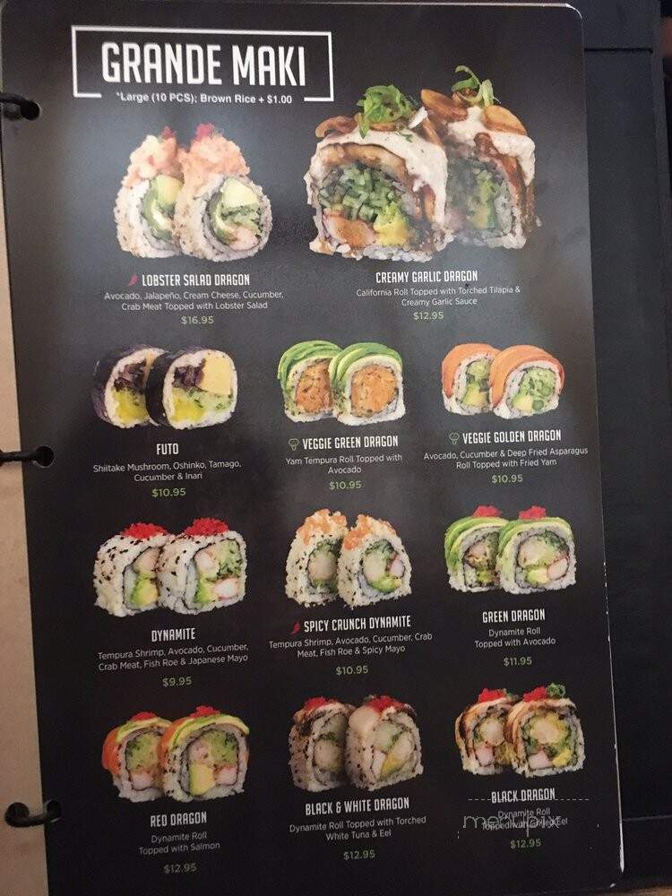 Kibo Sushi - Toronto, ON menu_pic
