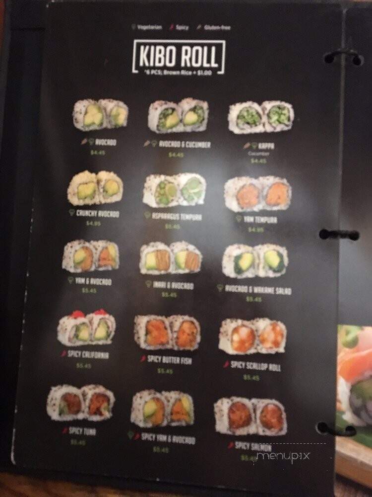 Kibo Sushi - Toronto, ON menu_pic