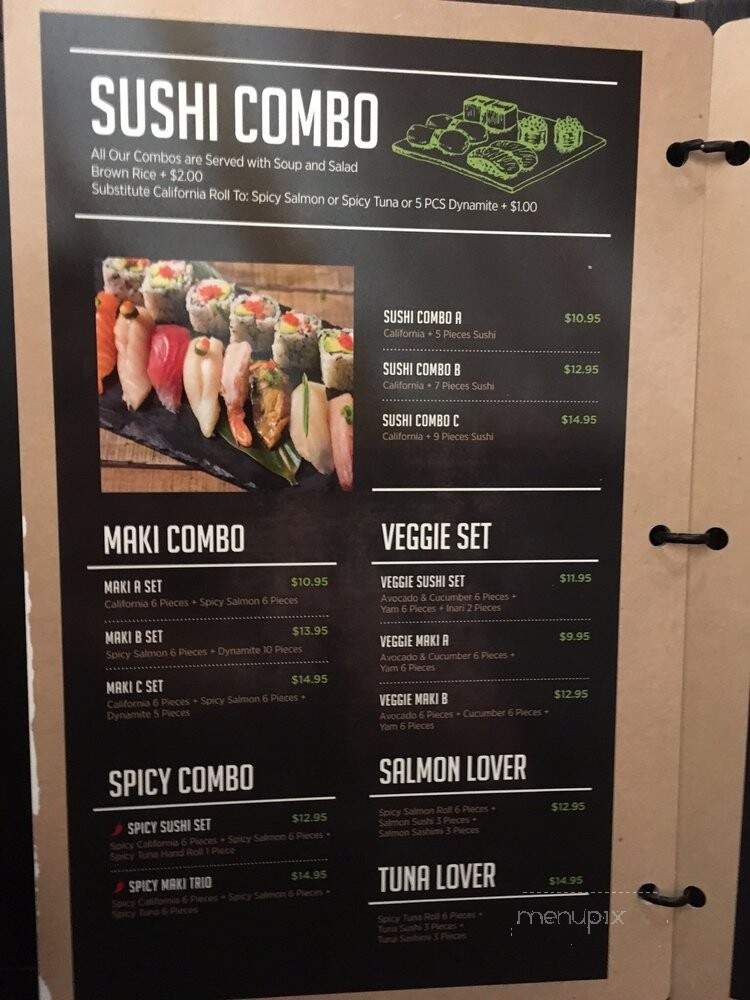 Kibo Sushi - Toronto, ON menu_pic