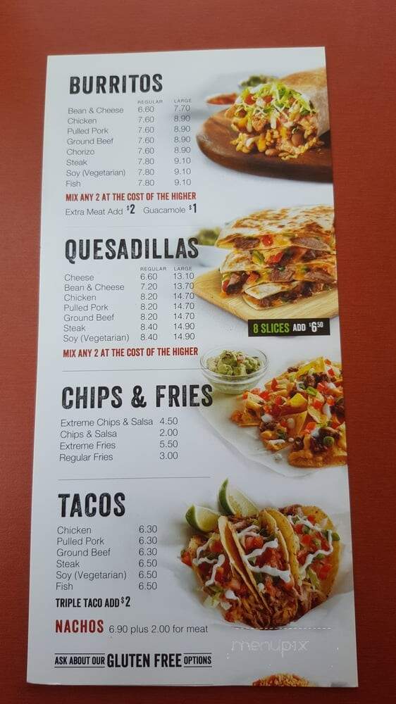 BarBurrito Mexican Grill - Brampton, ON menu_pic
