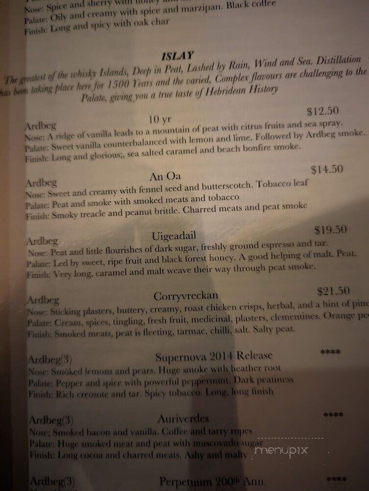 The Caledonian - Toronto, ON menu_pic