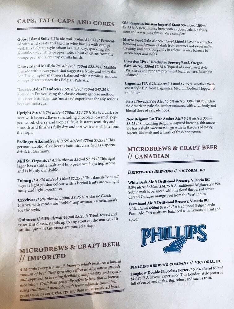 BierCraft Wesbrook - Vancouver, BC menu_pic
